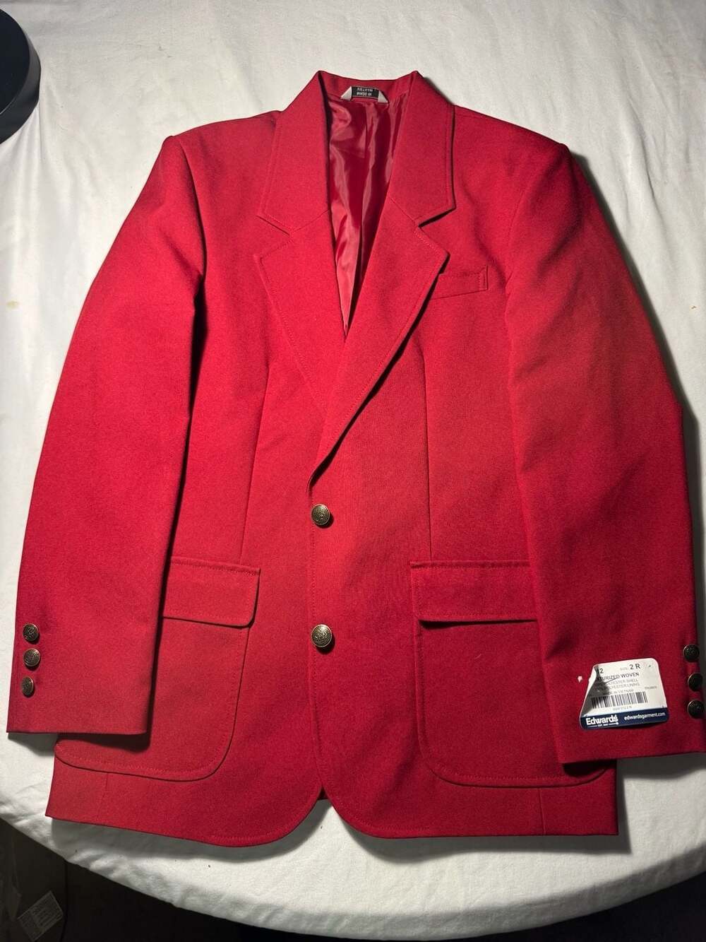 Edwards Garment Red Blazer Sport Coat 6500-012